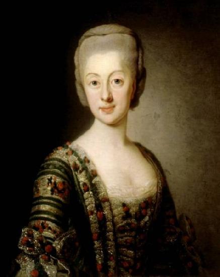 Alexandre Roslin Portrait of Sophia Magdalena of Denmark oil painting image